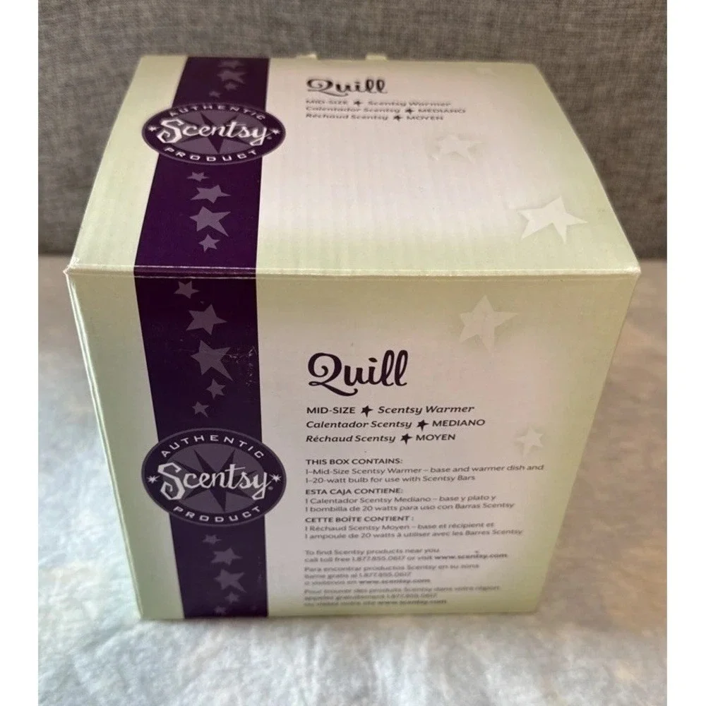 NEW Scentsy QUILL Wax Warmer‎ Mid Size Brown 2010 RETIRED MSW-QUIL